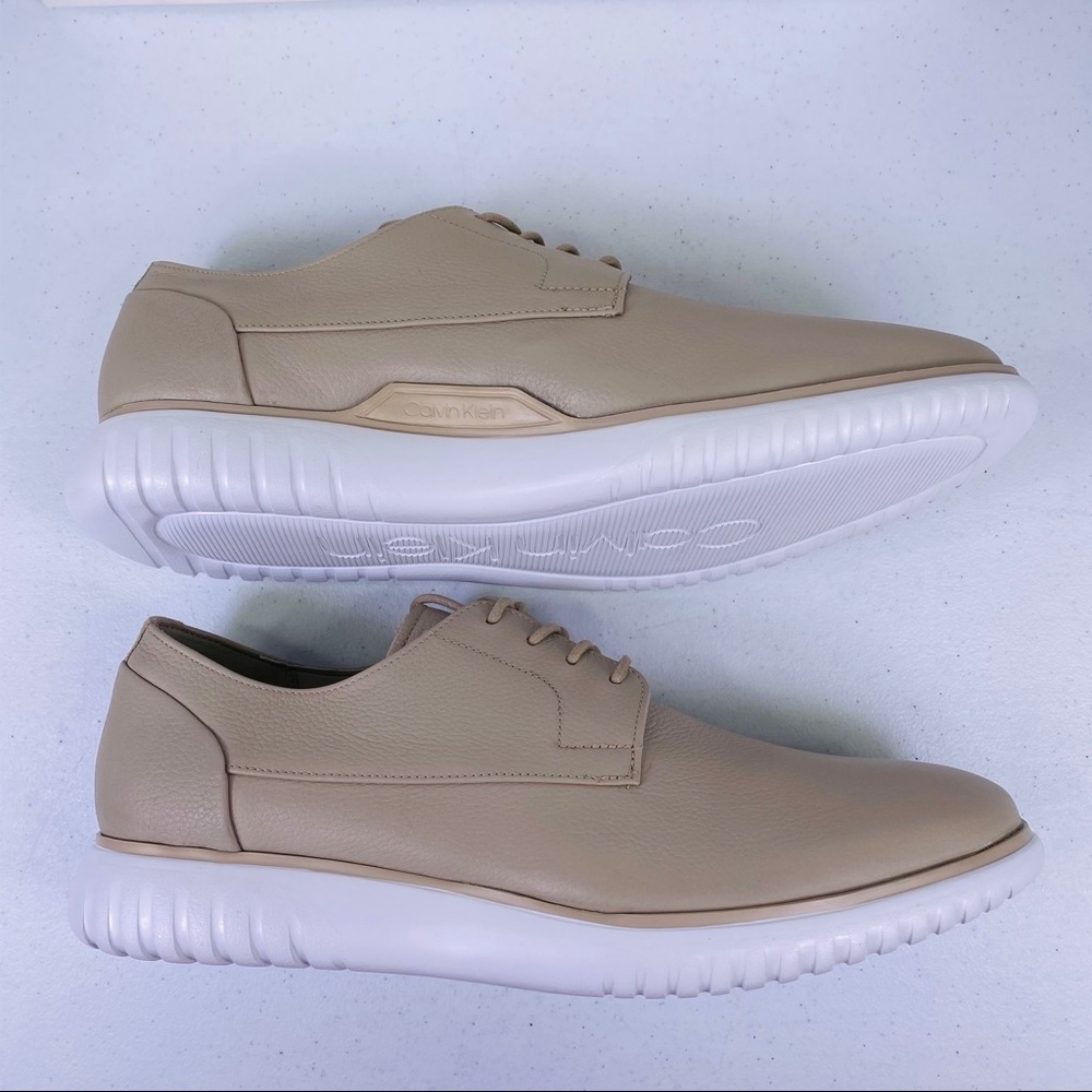 CALVIN Klein Teodor Soft Tumbled Leather Sneakers - Picture 4 of 12